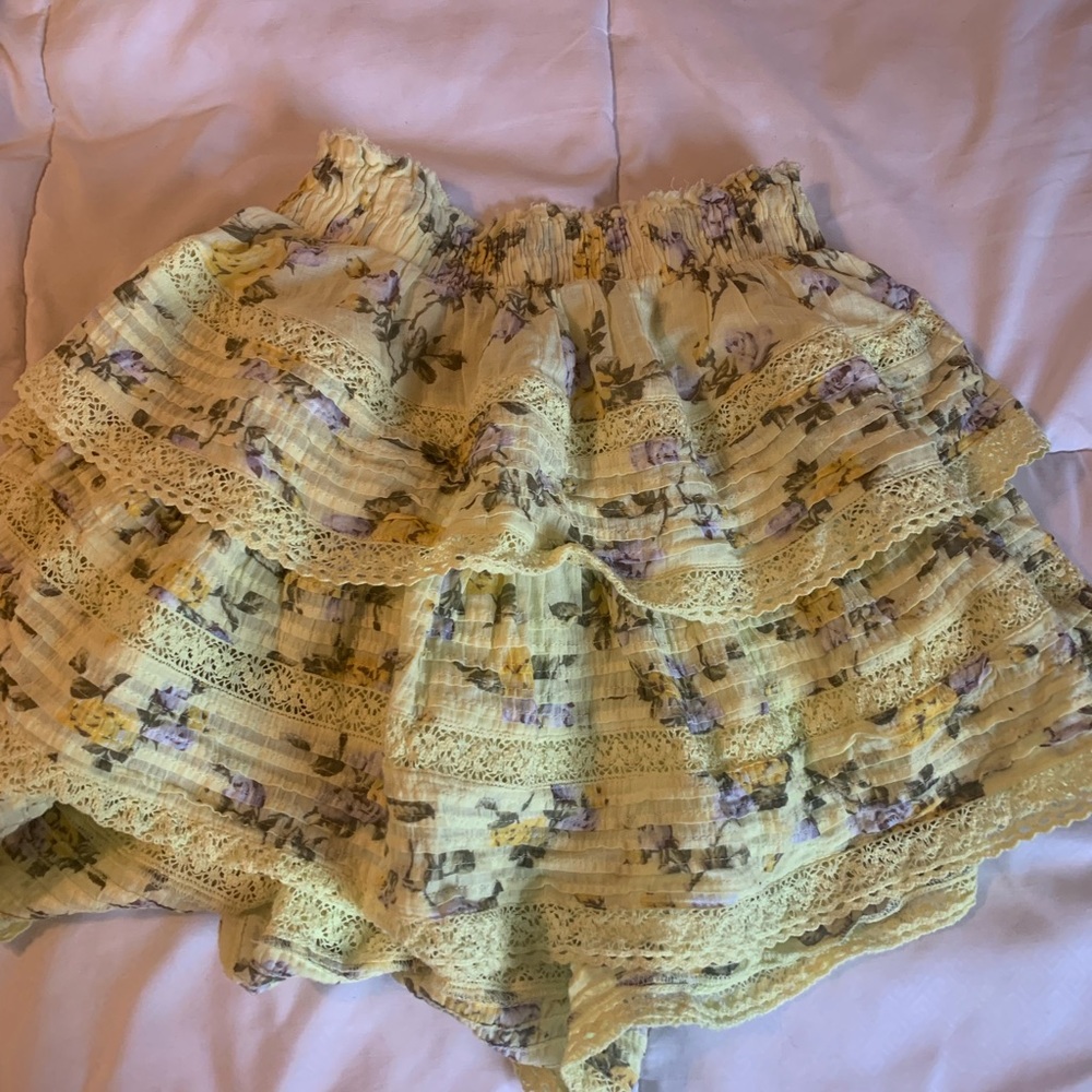 aerie rock n ruffle skirt